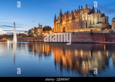 Kathedrale von Palma auf Mallorca Stockfoto