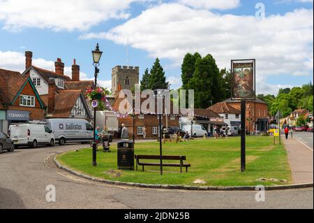 The Village Green in Chalfont St Giles, Buckinghamshire, England Stockfoto