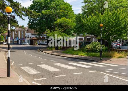 Chalfont St. Peter an einem sonnigen Tag, Buckinghamshire, England Stockfoto