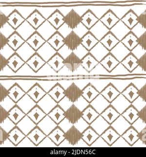 Ethnisches geometrisches Muster für Hintergrund oder Tapete. Geometrische ethnische orientalische ikat nahtlose Muster Traditionelles Design für Hintergrund, Teppich, Stockfoto