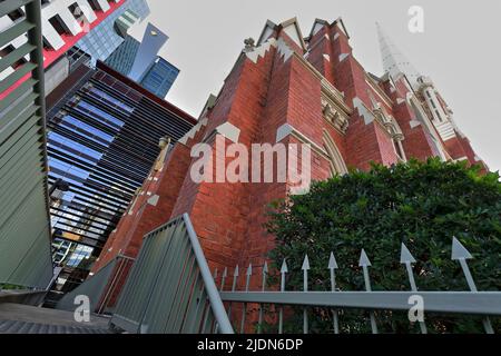 Methodist Albert Street Uniting Church an der Ecke Albert und Ann Street. Brisbane-Australien-002 Stockfoto