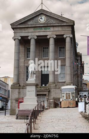 Penzance's Market House, ein denkmalgeschütztes Gebäude der Klasse 1 Stockfoto