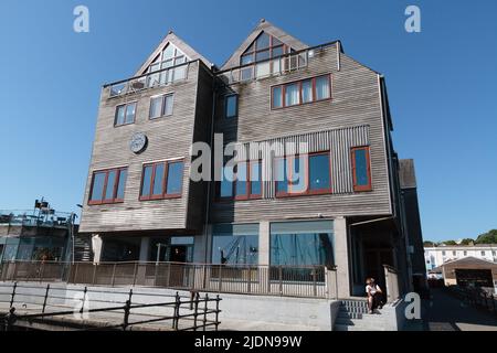 Blick auf Discovery Quay, Falmouth Stockfoto