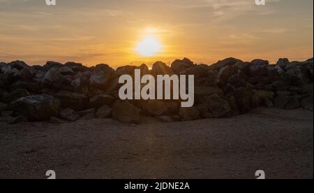 Sonnenuntergang In Leaseowe Stockfoto