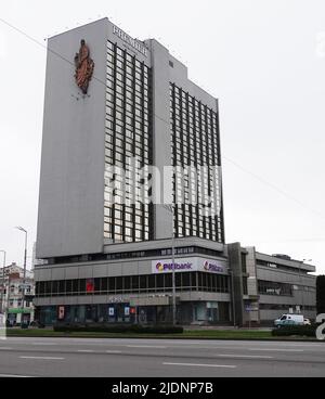 Kiew, Ukraine 28. November 2020: Hotel 'Lybid' in der Stadt Kiew Stockfoto