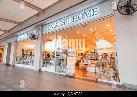 26. Mai 2022, Antalya, Türkei: Eingang des englischen Heims in der Erasta-Einkaufspassage Stockfoto