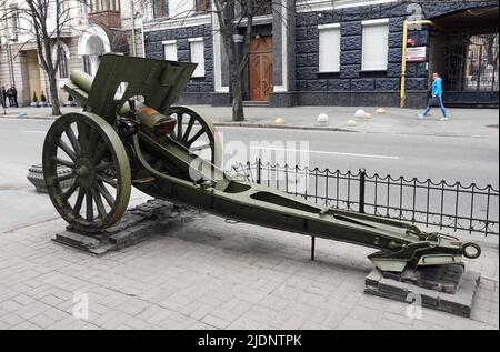 Kiew, Ukraine 12. April 2021: Nationales Militärhistorisches Museum der Ukraine in der Stadt Kiew Stockfoto