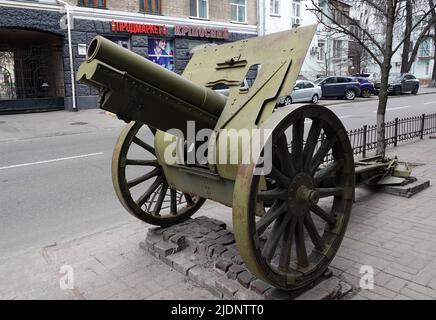 Kiew, Ukraine 12. April 2021: Nationales Militärhistorisches Museum der Ukraine in der Stadt Kiew Stockfoto