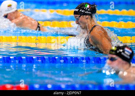 FANGIO Franca ITA200m Breaststroke Frauen Halbfinale Schwimmen FINA 19. World Championships Budapest 2022 Budapest, Duna Arena 22/06/22 Foto Giorgio Scala / Deepbluemedia / Insidefoto Stockfoto