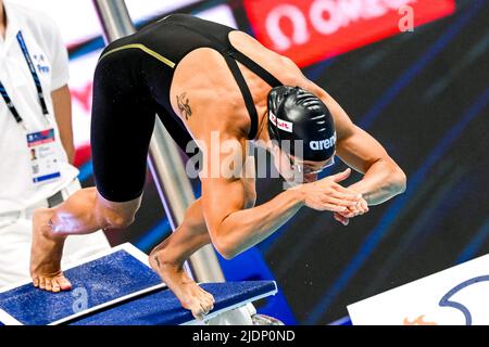 FANGIO Franca ITA200m Breaststroke Frauen Halbfinale Schwimmen FINA 19. World Championships Budapest 2022 Budapest, Duna Arena 22/06/22 Foto Giorgio Scala / Deepbluemedia / Insidefoto Stockfoto