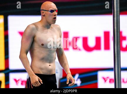 MATTSSON Matti FIN200m Breaststroke Männer Halbfinale Schwimmen FINA 19. World Championships Budapest 2022 Budapest, Duna Arena 22/06/22 Foto Giorgio Scala / Deepbluemedia / Insidefoto Stockfoto