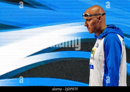 Budapest, Ungarn. 22.. Juni 2022. MATTSSON Matti FIN200m Breaststroke Men Halbfinale Schwimmen FINA 19. World Championships Budapest 2022 Budapest, Duna Arena 22/06/22 Foto Andrea Staccioli/Deepbluemedia/Insidefoto Kredit: Insidefoto srl/Alamy Live News Stockfoto