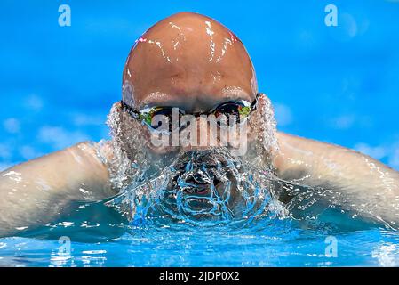 Budapest, Ungarn. 22.. Juni 2022. MATTSSON Matti FIN200m Breaststroke Men Halbfinale Schwimmen FINA 19. World Championships Budapest 2022 Budapest, Duna Arena 22/06/22 Foto Andrea Staccioli/Deepbluemedia/Insidefoto Kredit: Insidefoto srl/Alamy Live News Stockfoto