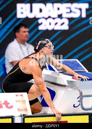 Budapest, Ungarn. 22.. Juni 2022. FANGIO Franca ITA200m Breaststroke Frauen heizt Schwimmen FINA 19. World Championships Budapest 2022 Budapest, Duna Arena 22/06/22 Foto Giorgio Scala/Deepbluemedia/Insidefoto Kredit: Insidefoto srl/Alamy Live News Stockfoto