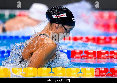 Budapest, Ungarn. 22.. Juni 2022. FANGIO Franca ITA200m Breaststroke Frauen heizt Schwimmen FINA 19. World Championships Budapest 2022 Budapest, Duna Arena 22/06/22 Foto Giorgio Scala/Deepbluemedia/Insidefoto Kredit: Insidefoto srl/Alamy Live News Stockfoto