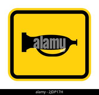 Verwenden Sie Den Ton Nicht, Verwenden Sie Das Horn-Zeichen-Isolat Auf Weißem Hintergrund Nicht, Vektorgrafik Stock Vektor