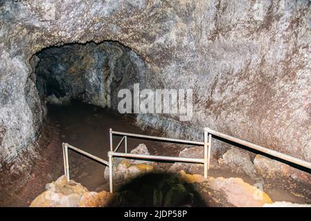 Lavaröhren auf der Insel Maui, Hawaii Stockfoto