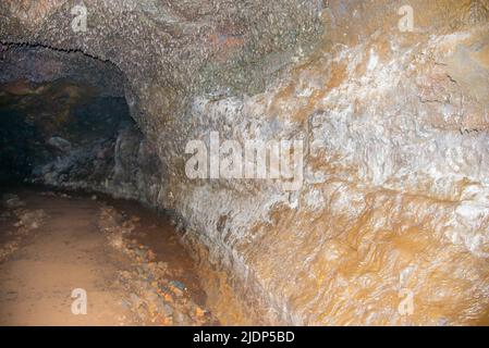 Lavaröhren auf der Insel Maui, Hawaii Stockfoto