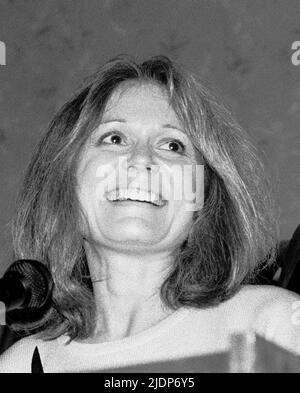 Gloria Steinem anlässlich einer ERA-Konferenz Stockfoto