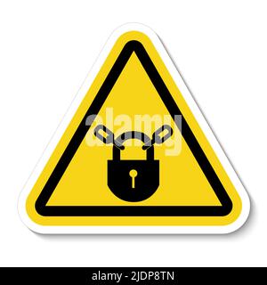 PSA-Symbol.Sperrsymbol auf weißem Hintergrund isolieren, Vektorgrafik EPS.10 Stock Vektor