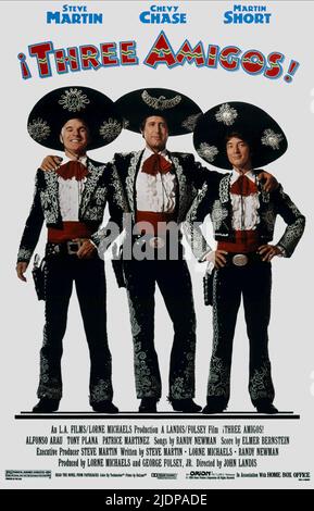 DREI AMIGOS, Martin Short, Steve Martin, Chevy Chase, 1986, (c) Orion ...