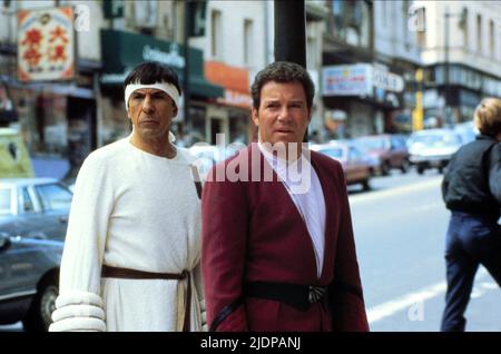 NIMOY, SHATNER, STAR TREK IV: DIE HEIMREISE, 1986 Stockfoto