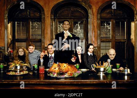 KANE,WORKMAN,JULIA,STRUYCKEN,HUSTON,RICCI,LLOYD, ADDAMS FAMILIENWERTE, 1993 Stockfoto