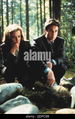 ANDERSON, DUCHOVNY, die X-Dateien, 1993 Stockfoto