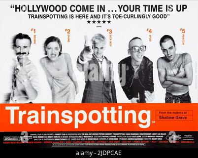 CARLYLE, MACDONALD, MILLER, BREMNER, POSTER, TRAINSPOTTING, 1996 Stockfoto