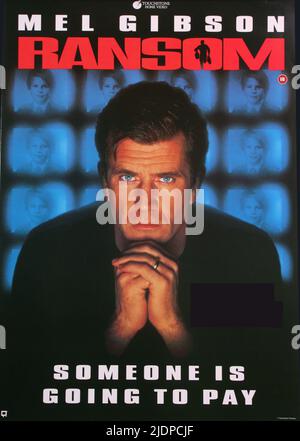 MEL GIBSONS FILM POSTER, LÖSEGELD, 1996 Stockfoto