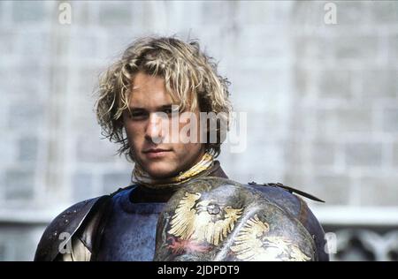 HEATH LEDGER, Ritter aus Leidenschaft, 2001 Stockfoto