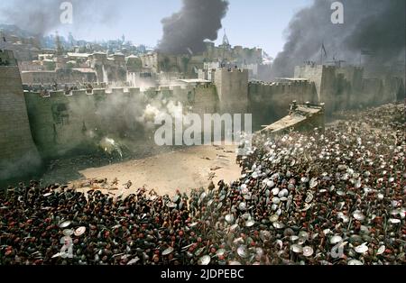 Sarazenen BELAGERN SIE JERUSALEM, Königreich der Himmel, 2005 Stockfoto