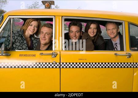 HANNIGAN, Segel, RADNOR, SMULDERS, Harris, How I Met Your Mother, 2005 Stockfoto