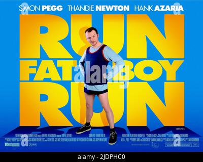 SIMON PEGG POSTER, RUN FAT BOY RUN, 2007, Stockfoto