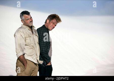 CLOONEY, MCGREGOR, DIE MÄNNER, DIE ZIEGEN ANSTARREN, 2009, Stockfoto