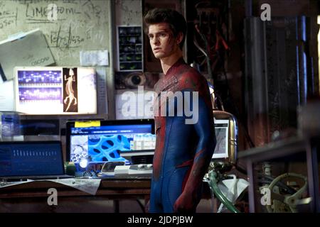 ANDREW GARFIELD, DER ERSTAUNLICHE SPIDER-MAN, 2012, Stockfoto