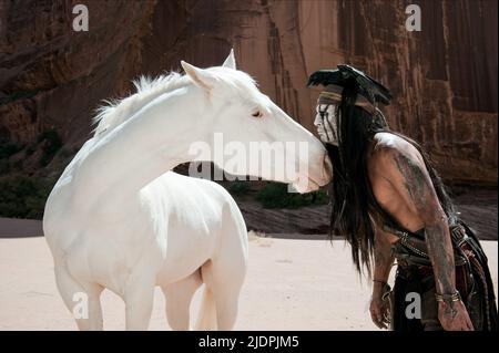 JOHNNY DEPP, DER EINSAME RANGER, 2013, Stockfoto