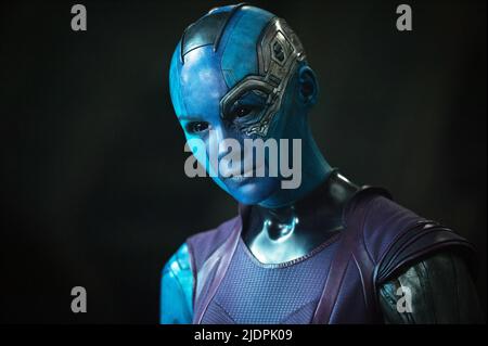 KAREN GILLAN, WÄCHTER DER GALAXIE, 2014, Stockfoto