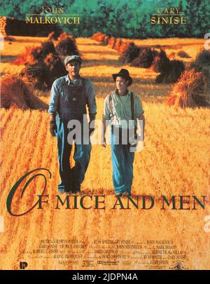 MALKOVICH, POSTER, VON MICE UND MÄNNERN, 1992 Stockfoto