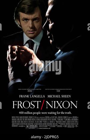 GLANZ, POSTER, FROST/NIXON, 2008, Stockfoto