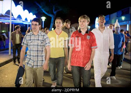 BIRD,THOMAS,BUCKLEY,HARRISON, THE INBETWEENERS MOVIE, 2011, Stockfoto