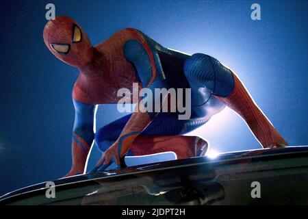 ANDREW GARFIELD, DER ERSTAUNLICHE SPIDER-MAN, 2012, Stockfoto