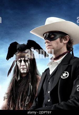 DEPP, HAMMER, DER EINSAME RANGER, 2013, Stockfoto