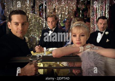 MAGUIRE, DICAPRIO, MULLIGAN, EDGERTON, THE GREAT GATSBY, 2013, Stockfoto