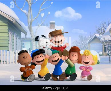 FRANKLIN,SNOOPY,BROWN, SNOOPY UND CHARLIE BROWN: THE PEANUTS MOVIE, 2015, Stockfoto