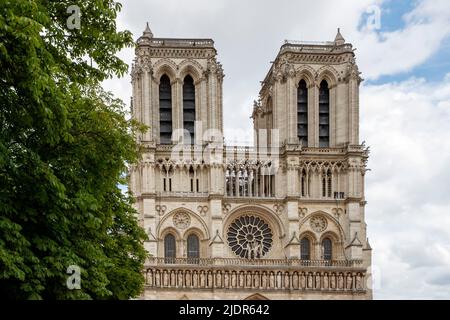 Notre-Dame de Paris in Paris, Frankreich, Mittwoch, 25. Mai 2022.Foto: David Rowland / One-Image.com Stockfoto