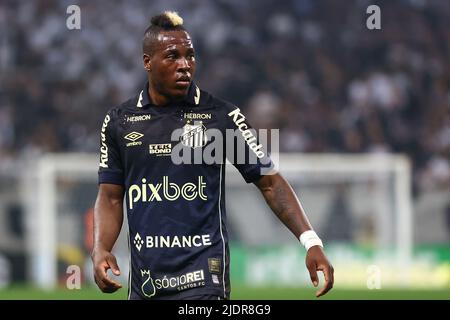 Sao Paulo, Brasilien. 23.. Juni 2022. SP - Sao Paulo - 06/22/2022 - 2022 BRAZILIAN CUP, CORINTHIANS X SANTOS - Julio Santos Spieler bei einem Spiel gegen Corinthians im Arena Corinthians Stadion für die Copa do Brasil 2022 Meisterschaft. Foto: Marcello Zambrana/AGIF/Sipa USA Quelle: SIPA USA/Alamy Live News Stockfoto