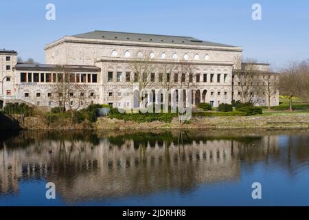 Historisches Rathaus von Mülheim an der Ruhr Stockfoto