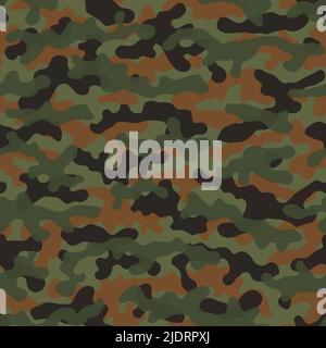 Camouflage Muster Hintergrund. Klassische Kleidung Stil Maskierung camo wiederholen Stock Vektor