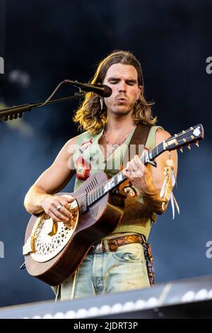 Landgraaf, Niederlande 18. juni 2022 Kaleo live beim Pinkpop Festival 2022 © Roberto Finizio/ Alamy Stockfoto